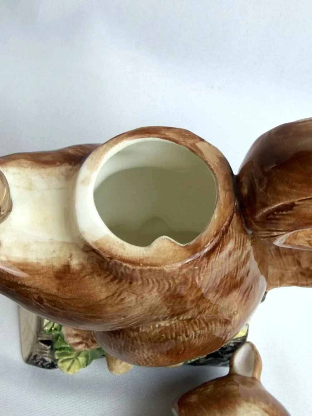 Takahashi Hand Painted Squirrel Teapot Japan Vintage Figural Woodland Ceramic